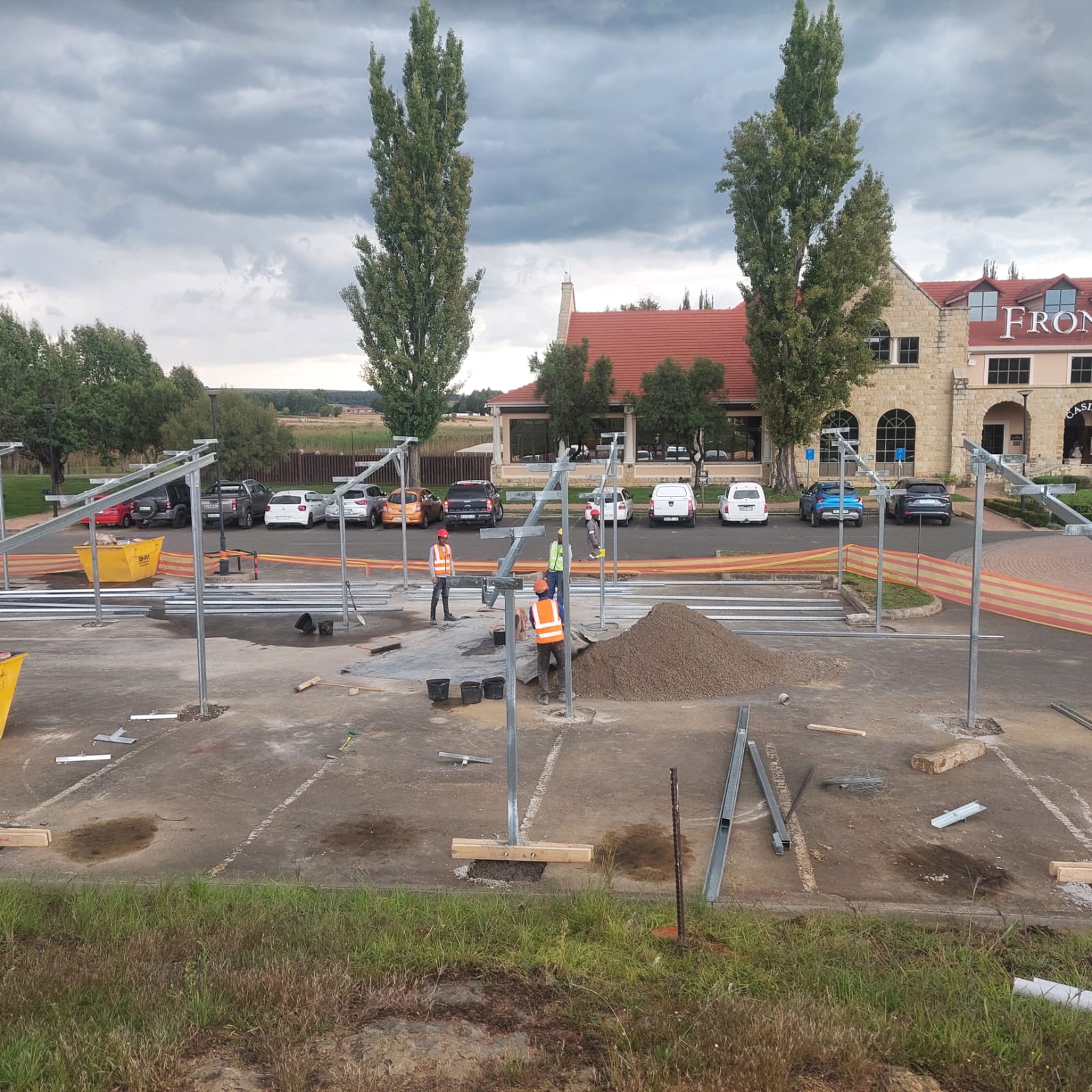 650 kWp carport solar PV installation — site photograph 2