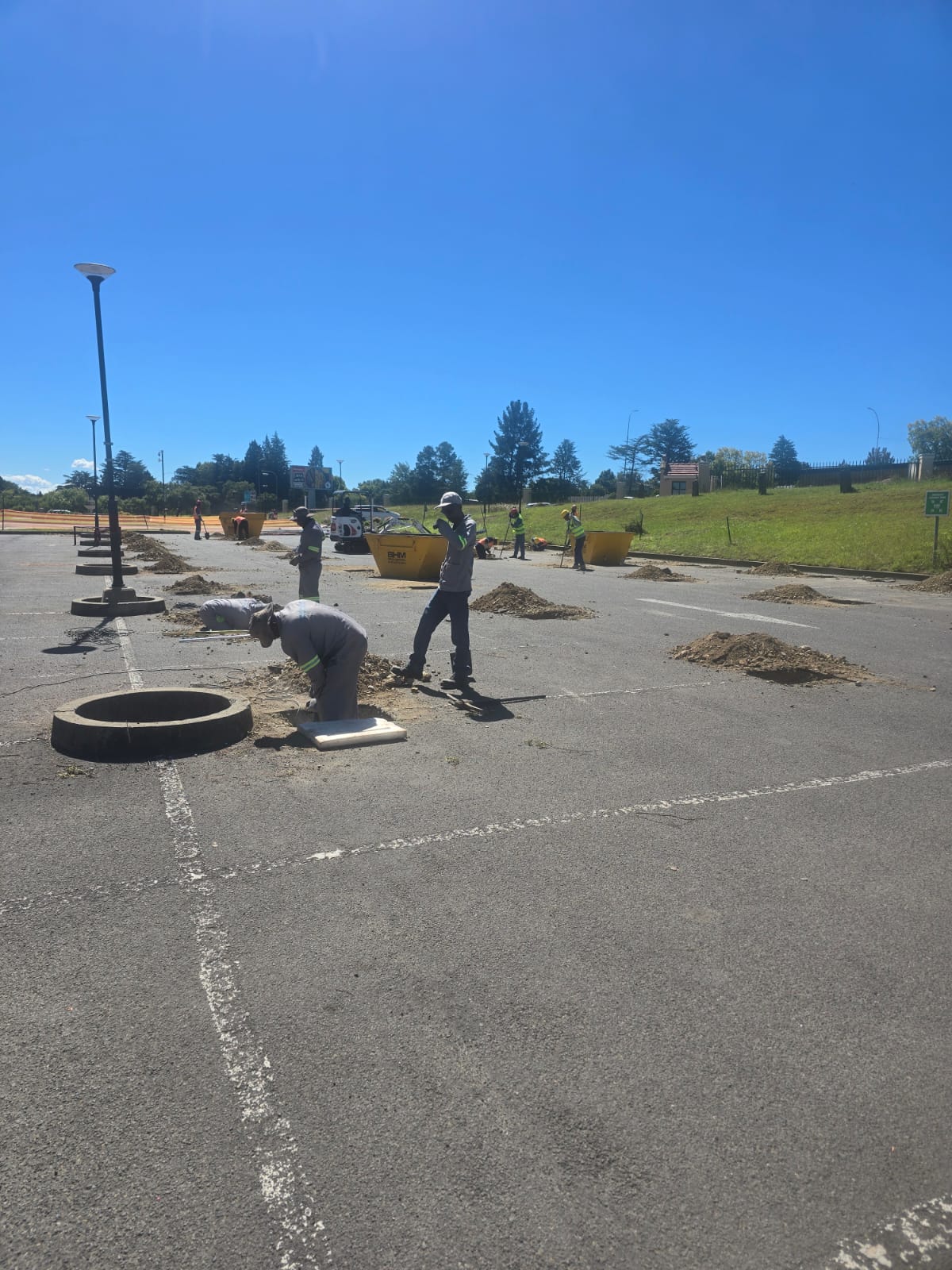 Civil works for solar carport under EPC-M — site photograph 2
